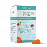 NORSAN, OMEGA-3 FISK JELLY, BRA&Scaron;KIŲ CITRINŲ SKONIO guminukai 120vnt.