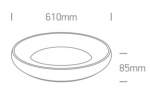 LED plafonas 62144N/W/V Baltas 61cm Dimeriuojamas 2700-4000K
