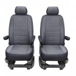 Sėdynių užvalkalai Premium Citroen Berlingo, Peugeot Partner 2009-2018 Juodi