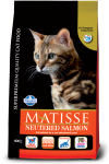 Sausas pa&scaron;aras suaugusioms katėms FARMINA MATISSE CAT Dry NEUTERED Salmon 400gr
