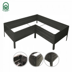 Modulinė pakelta lysvė KLASIKA GARDEN L-forma - Dažyta (RAL7016)