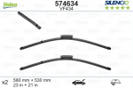 Valytuvai Valeo Silencio Mercedes-Benz, Renault Flat Blade