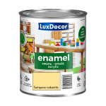 Universali akrilinė emalė LuxDecor 0,75 l &scaron;ampano vakarėlio spalvos, blizgus, vandens pagrindu