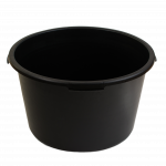 Vonelė, apvali, plastikinė, 90 l, spl. juoda