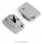 Užbaigimo elementai LED profiliui FLOOR8, pilki