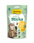 Skanėstai katėms GIMCAT MINI STICKS su vi&scaron;tiena ir kačių mėta 50g