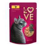 Pilnavertis konservuotas pa&scaron;aras suaugusioms katėms su vi&scaron;tiena padaže MY LOVE 85g x 24