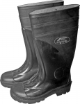 Batai PVC S5 46 dydis 38cm Juodi Apsaugotas pir&scaron;tas
