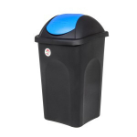 &Scaron;iuk&scaron;liadėžė rū&scaron;iavimui 60 l juoda/mėlyna 39x39x68 cm MULTIPAT 70204 Stefanplast