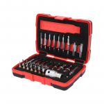Sugadintų varžtų i&scaron;sukiklių rinkinys KS TOOLS 10mm 34 dalių 1/4"