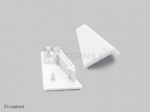 Led profilio užbaigimo elementas CORNER10 Baltas