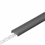 LED juostos profilio dangtelis C3 CLICK Juodas 3m