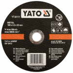Diskas metalo pjovimui Yato | d-180x1,5x22 mm