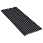 &Scaron;iaudeliai Popieriniai Juodi 7x150 mm (250 vnt.)
