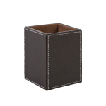Ra&scaron;iklių dėžutė WALTER 9x9xH11,5cm ruda dirbtine oda