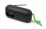 Ne&scaron;iojama Bluetooth kolonėlė MUSE M-750 FBT su FM radiju, 10W, atspari vandeniui, juoda