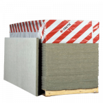 Akmens vata plok&scaron;tiems stogams PAROC ROB 80 20x1200x1800 mm lapas 2,16 m&sup2;