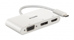 USB-C adapteris D-Link DUB-V310 3-in-1 (HDMI, VGA, DisplayPort)