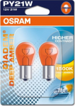 Lemputė OSRAM PY21W 12V BAU15S BLI2 DK Gintarinė