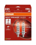 Lemputės OSRAM H1 NIGHT BREAKER SILVER +100%