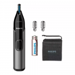 Nosies, ausų ir antakių kirpimo ma&scaron;inėlė PHILIPS NT3650/16 Pilka