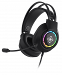 DH220 USB stereo žaidimų ausinės DELTACO GAMING, RGB, juodos / GAM-168 / 4222325