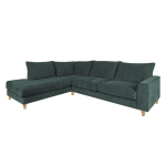 Kampinė sofa LAYLA LC Žalia Kairinė