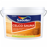 Blizgus, pusiau matinis lakas Sadolin Celco Sauna 2,5L.