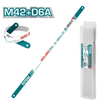 Pjūklo metalui gelęžtė TOTAL, M42+D6A, 300mm, 18T, THT571186