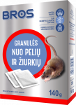 Granulės nuo pelių ir žiurkių 140g Bros