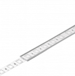 LED juostos profilio dangtelis A Skaidrus 2m