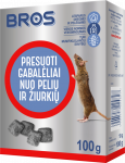 Gabalėliai nuo pelių ir žiurkių 100g Bros