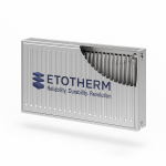 Plieninis radiatorius ETOTHERM T22 H600xL800, apatinis pajungimas