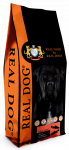 Sausas pa&scaron;aras &scaron;unims su la&scaron;i&scaron;a ir ryžiais REAL DOG Adult All Breeds20kg