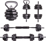 Cementinių hantelių rinkinys INSPORTLINE ON-X 6-in-1 40kg