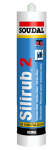 Neutralus silikonas SOUDAL Silirub 2, Tamsiai geltona