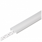Dangtelis LED profiliui F CLICK LINEA-IN20 TRIMLESS, Baltas, 3m