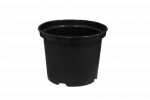 Gėlių vazonas Apvalus Juodas 16 cm 2.2 L