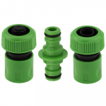 Jungčių komplektas HERVIN GARDEN, 2x3/4" jungtys, 1/2" dvi&scaron;akė jungtis, 3 vnt., MY-472C