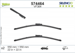 Valytuvai Valeo Silencio Audi Flat Blade