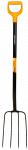 Fiskars Solid Metal daržininko &scaron;akė plok&scaron;čiais virbais (1070673)