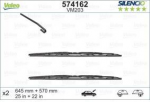 Valytuvai VALEO SILENCIO BMW 5 SERIES, 5 SERIES TOURING, M5 VM203 645mm + 570mm