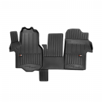 Kilimėliai 3D Modeliniai Guminiai MAN TGE / VW Crafter II, Juodi