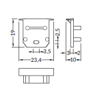 Užbaigimo elementai DEEP10 Gen2 SQ Juodi