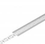 Led juostos profilio dangtelis A1 SLIDE Matinis 3m