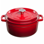 Ketaus puodas su dangčiu GRAND FEU Casserole Raudonas 4,7L