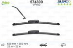 Valytuvai Valeo Silencio Renault Flat Blade