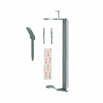 Nerūdijančio plieno sieninis laikiklis Prija 380 ml