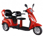 Elektrinis keleivinis triratis motoroleris SL-02L Raudona