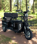 Elektrinis krovininis/keleivinis triratis SL-01 Juoda